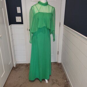 Elegant Lime Green Soft Mermaid Evening Prom Dress/ Bridesmaid dress